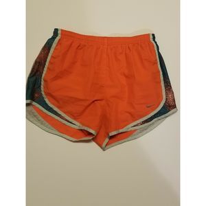 womens nike dri fit shorts small Orange